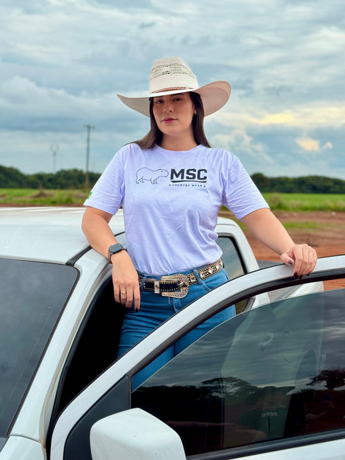 camiseta 100% algodão Msc