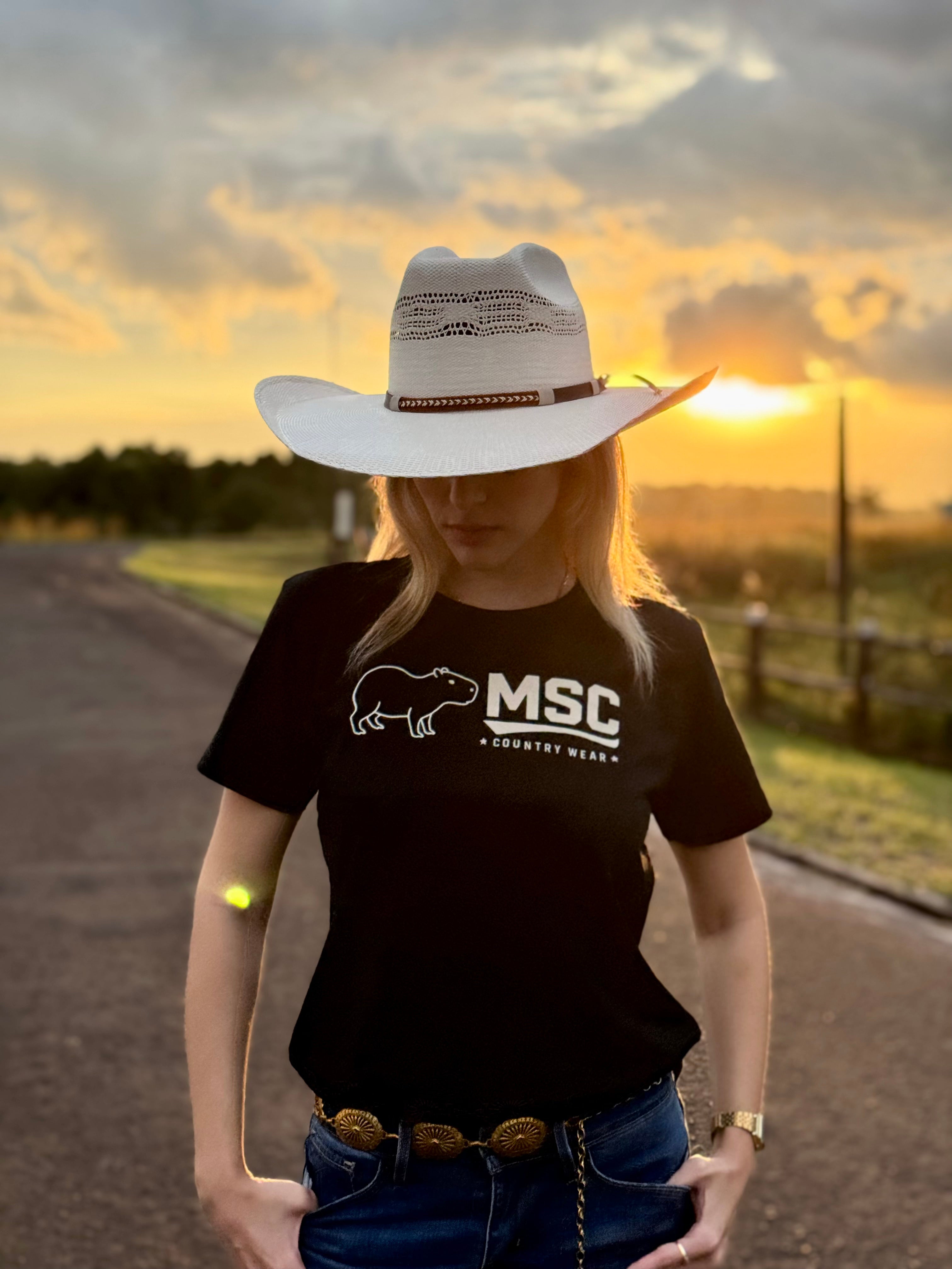 camiseta 100% algodão Msc
