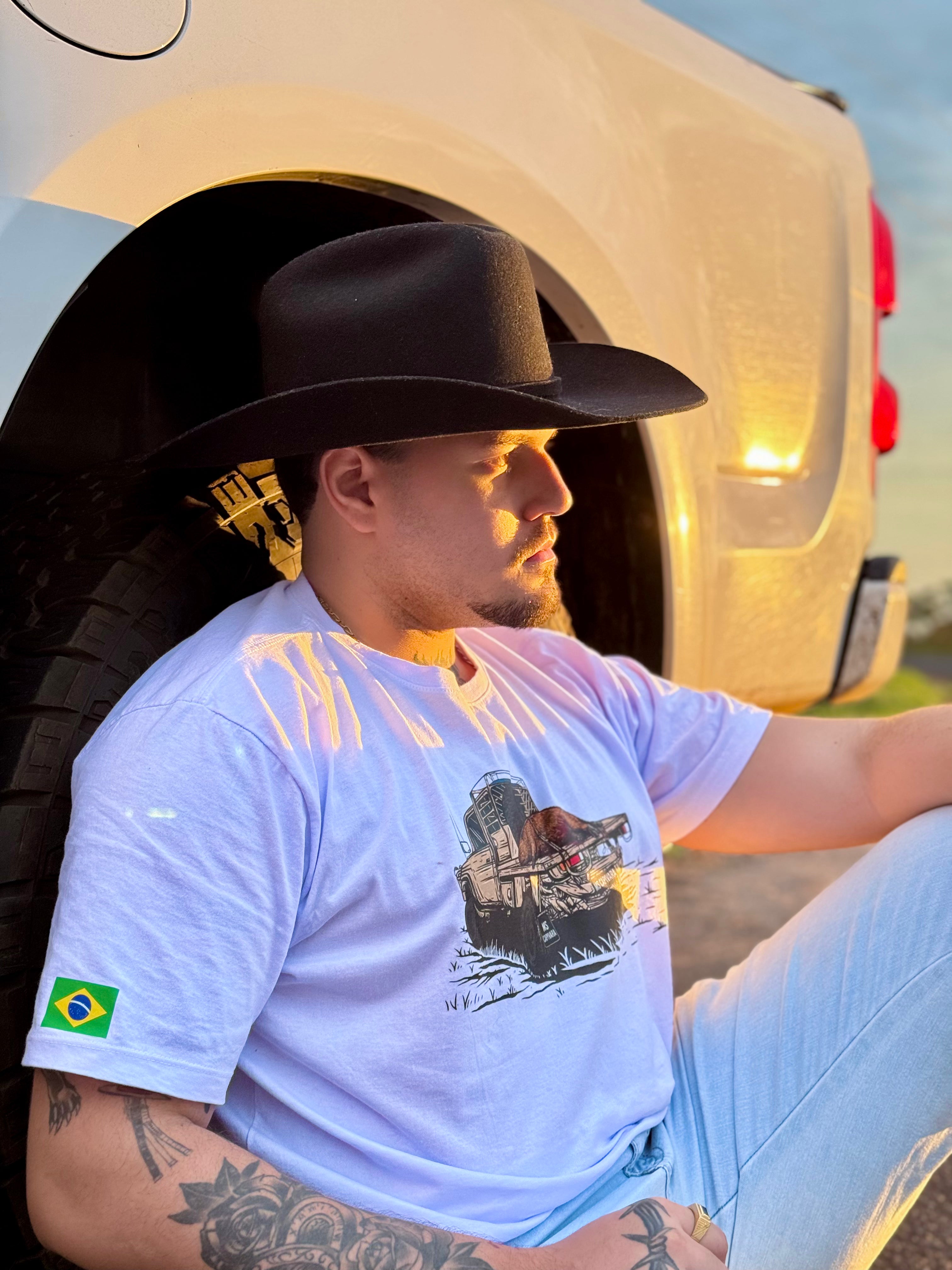 carga pantaneira camiseta 100% algodão